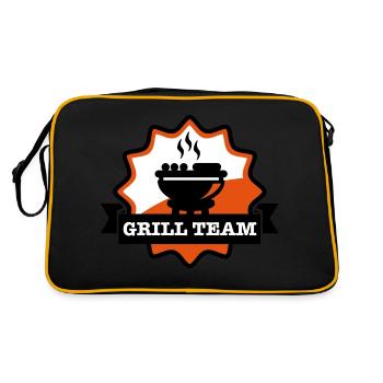 grill_team_emblem_f3 - Sac Retro - noir/or - Dos