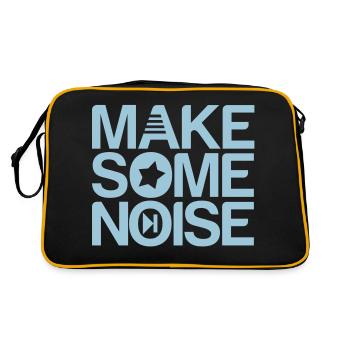 make some noise - Retro Bag - black/gold - Back