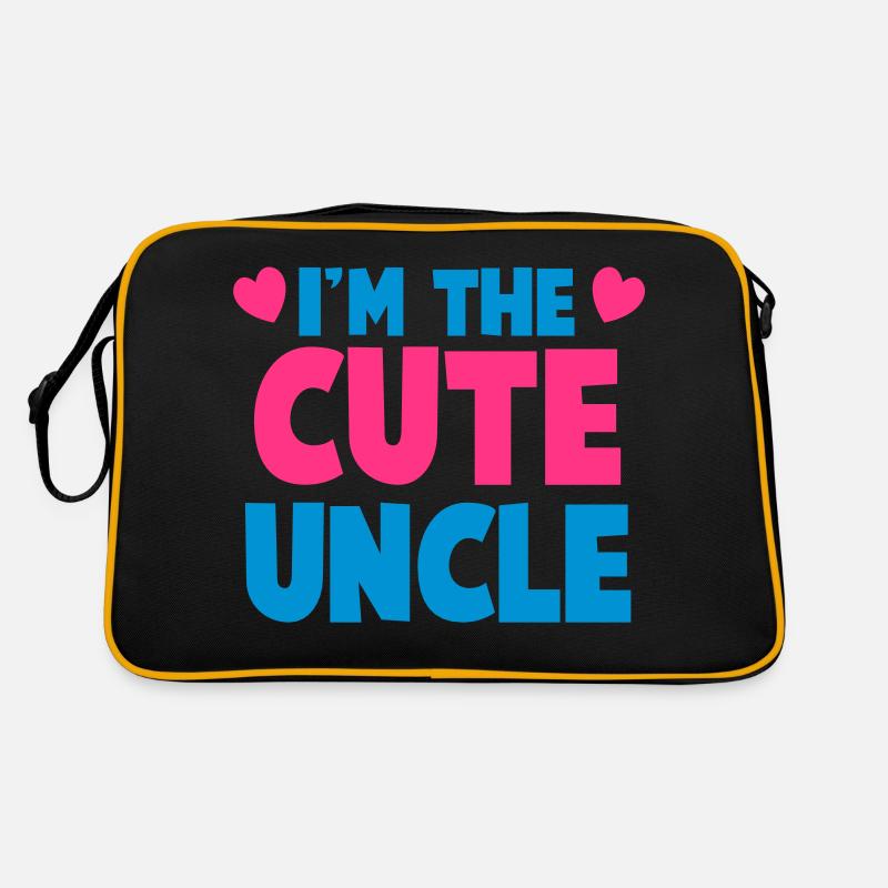 Ich bin der nette Onkel! Retro Tasche