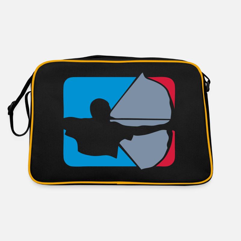 Bogenschießen Bogenschießen Logo bogenschieben - Retro Tasche - Schwarz/Gold