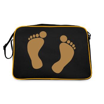 Pieds - Sac Retro - noir/or - Dos
