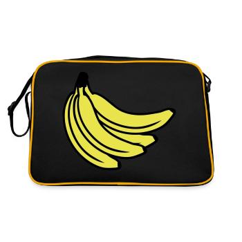 Bananas Bunch - Retro Bag - black/gold - Back