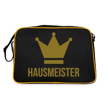 Hausmeister / Hausmeisterin / Concierge / Pförtner - Retro Bag - black/gold - Back