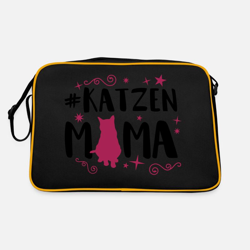 katzen mama Retro Tasche