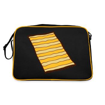 Cool tapis design - Sac Retro - noir/or - Dos