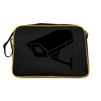Caméra de surveillance - Sac Retro - noir/or - Dos