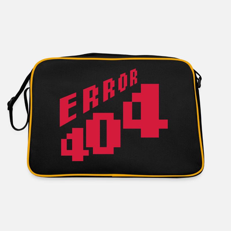 Netzwerk verloren Error 404 Retro Tasche