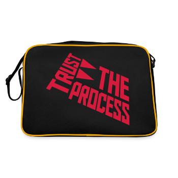 trust the process Quote - Retro Bag - black/gold - Back