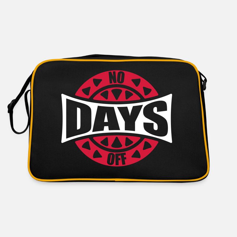 no days off quote Retro Bag