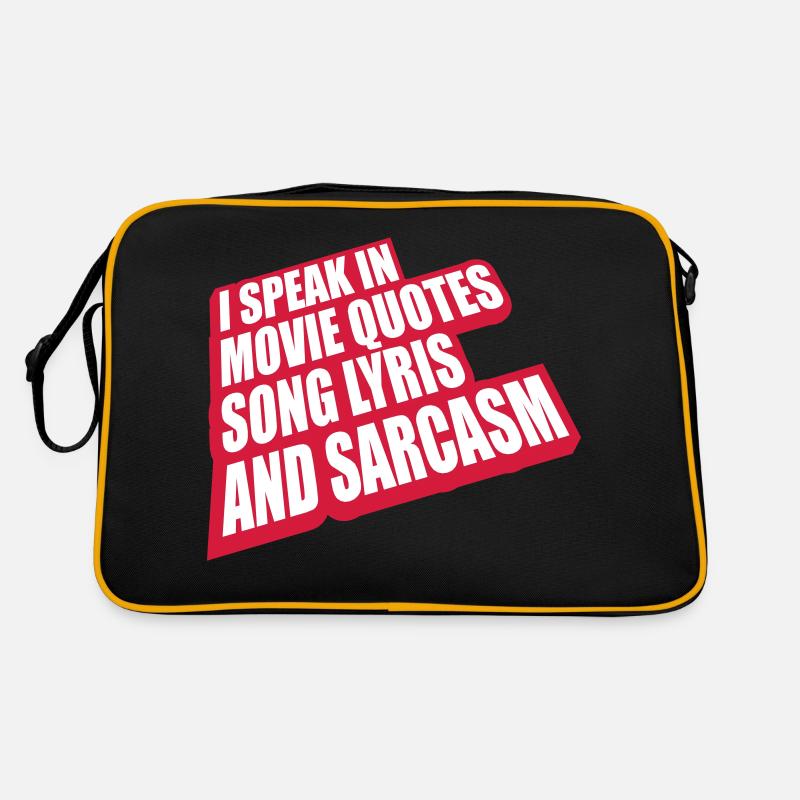 speak lyrics and sarcasm Retro Tasche