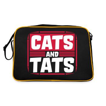 Citation de chats et de tats - Sac Retro - noir/or - Dos