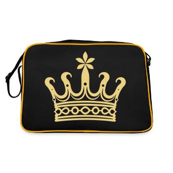 Couronne d’apparat noble - Sac Retro - noir/or - Dos