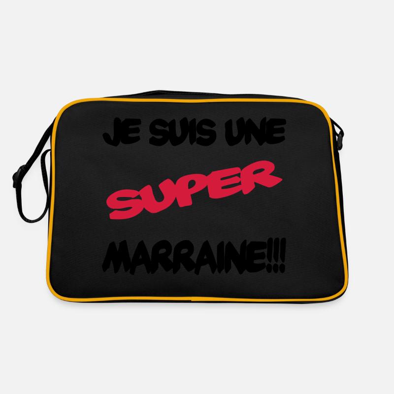 Ich bin eine großartige Patentante Retro Tasche