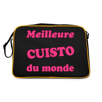 Meilleure cuisto du monde - Sac Retro - noir/or - Dos