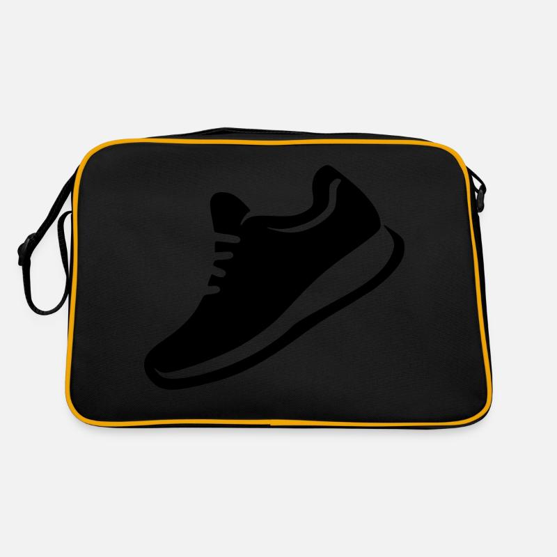 Running Sport Schuh Dynamisch Symbol Icon Vektor Retro Tasche