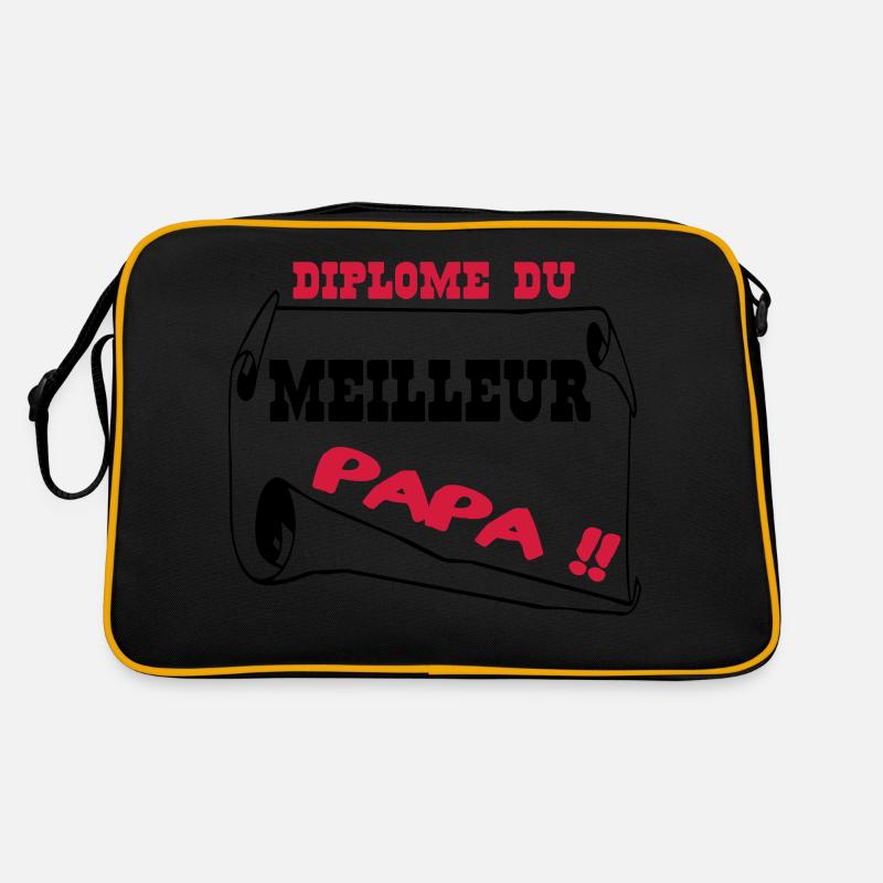 Best Dad Diploma Retro Bag