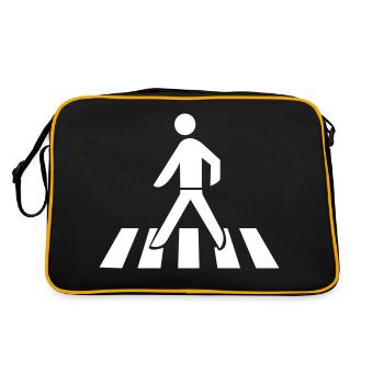 Franchissement du passage piéton - Sac Retro - noir/or - Dos