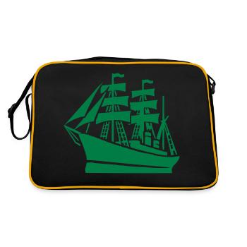 Boat Shipping - Retro Bag - black/gold - Back