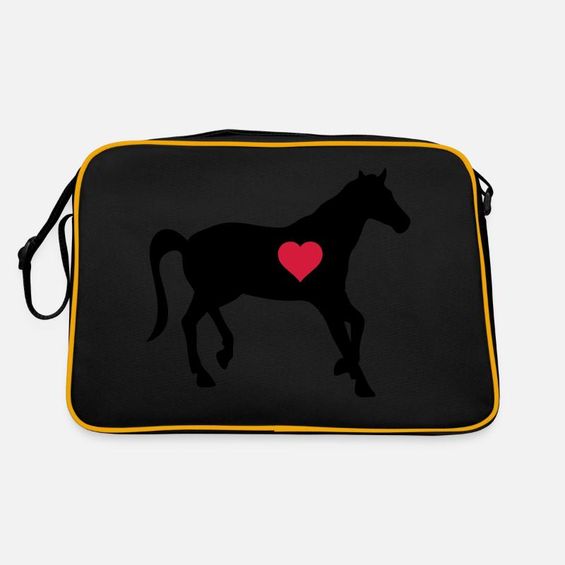 Cheval Amour Coeur 2 Sac Retro