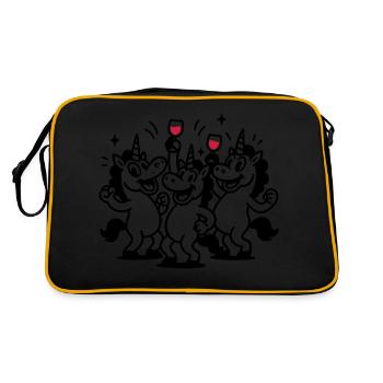 Équipe des célébrations de la licorne - Sac Retro - noir/or - Dos