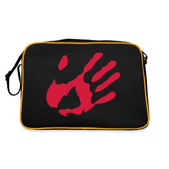 trace hand - Retro Bag - black/gold - Back