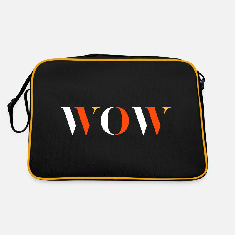 WOW dreifarbig Retro Tasche