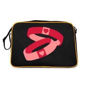 Bague - Sac Retro - noir/or - Dos