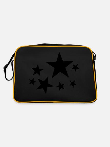 STERN - Retro Tasche - Schwarz/Gold