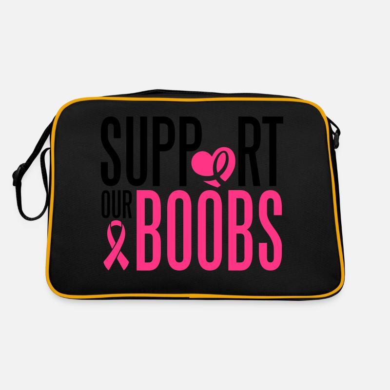 Support our boobs Retro Tasche