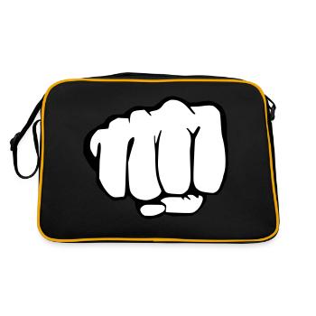 Faust - Retro Tasche - Schwarz/Gold - Hinten