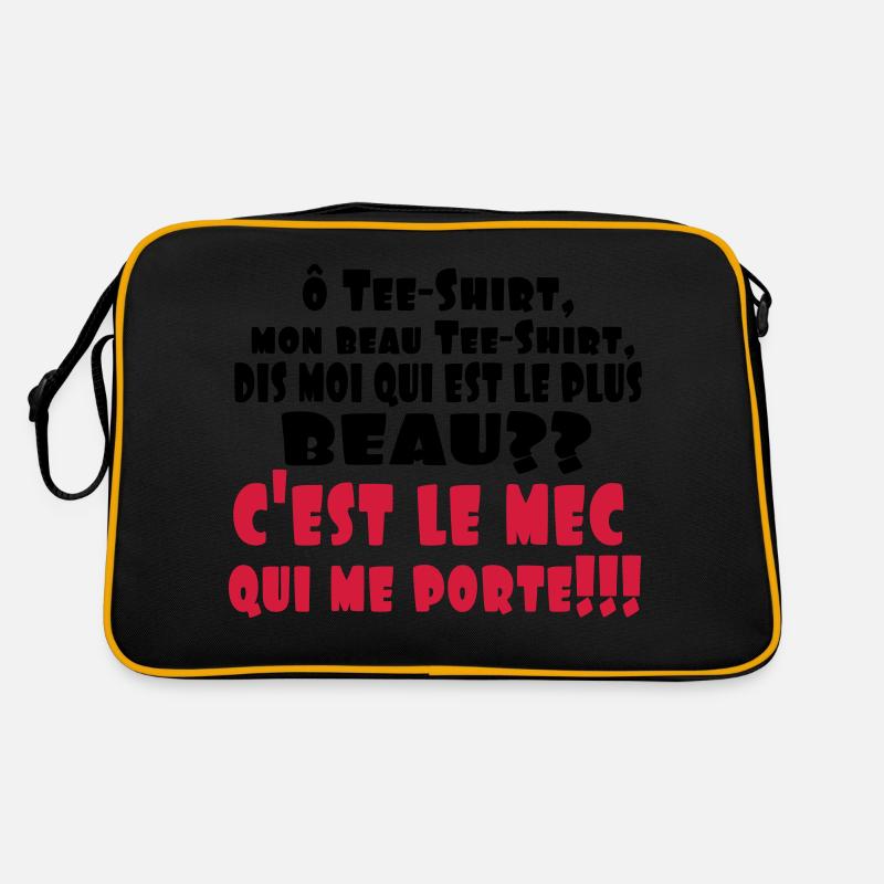 LE PLUS BEAU,citations,drôle,message,célibataire Sac Retro