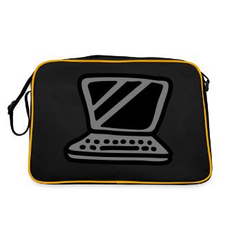 Laptop - Retro Bag - black/gold - Back