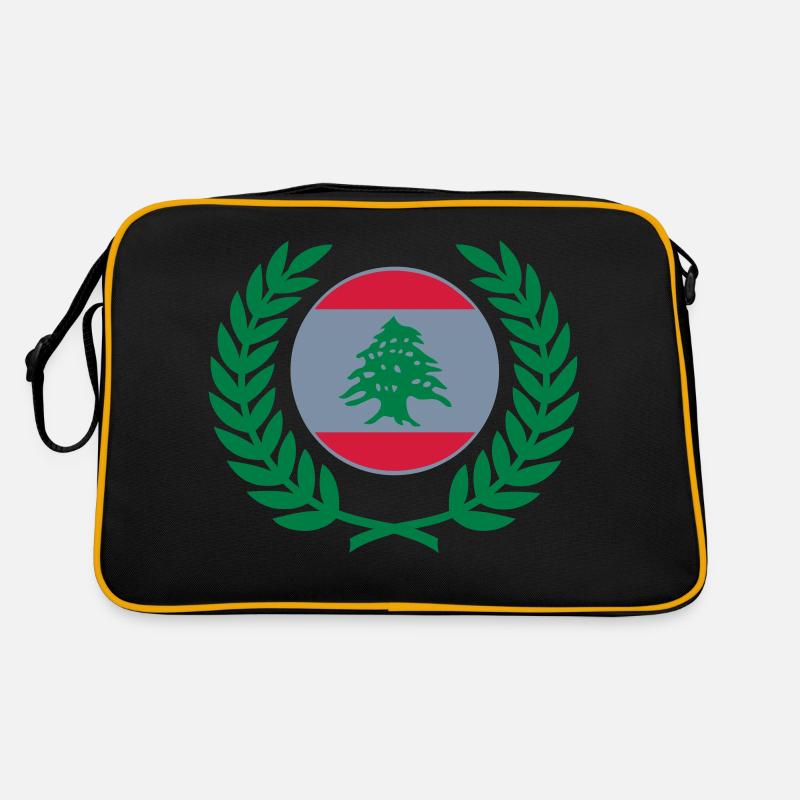 Liban (drapeau et couronne de laurier) Sac Retro