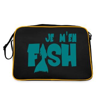 Fish - Retro Bag - black/gold - Back