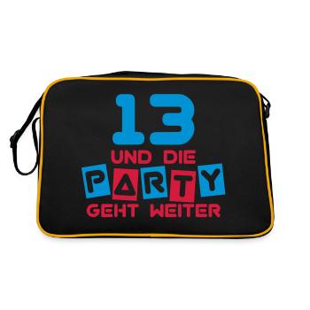 13 ans et la fête continue ... - Sac Retro - noir/or - Dos