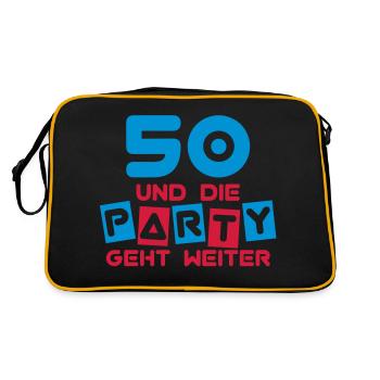 50 ans et la fête continue ... - Sac Retro - noir/or - Dos