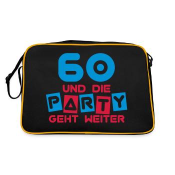 60 ans et la fête continue ... - Sac Retro - noir/or - Dos