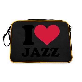 Jazz - Retro Tasche - Schwarz/Gold - Hinten