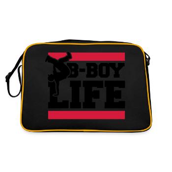 b_boy_life_c2 - Sac Retro - noir/or - Dos