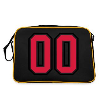 00 sports jersey football number - Sac Retro - noir/or - Dos