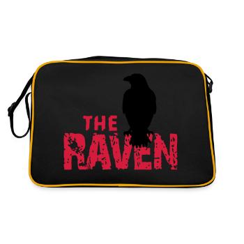 The Raven - Retro Tasche - Schwarz/Gold - Hinten
