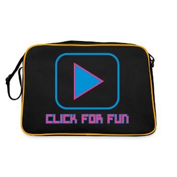 CLICK FOR FUN V1 - Retro Bag - black/gold - Back
