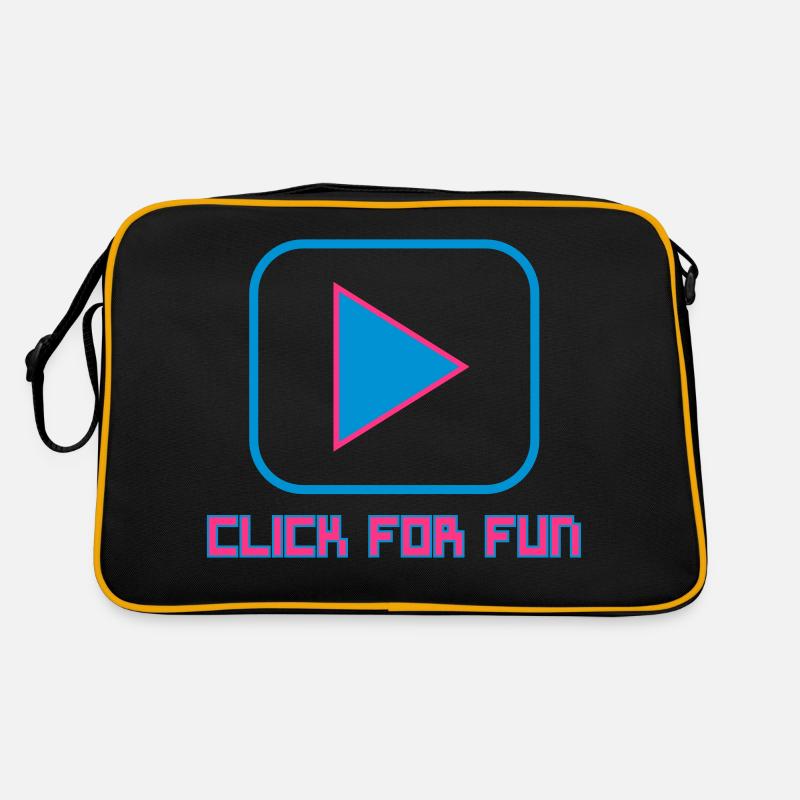 CLICK FOR FUN V1 - Sac Retro - noir/or