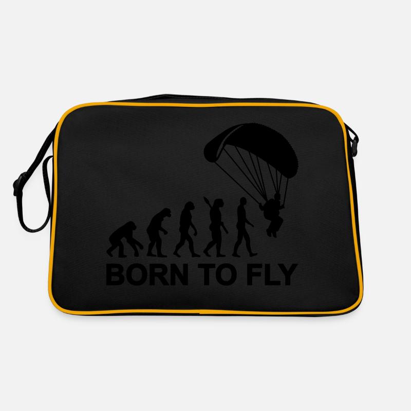 Evolution Fallschirmspringen Retro Tasche