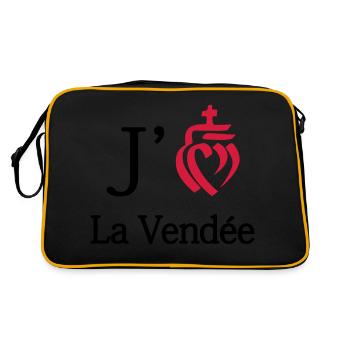 j'aime la Vendée - Sac Retro - noir/or - Dos