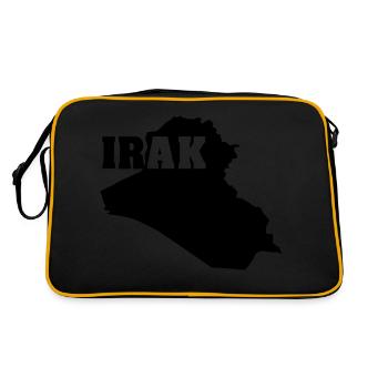Iraq (ID: 002004) - Retro Bag - black/gold - Back