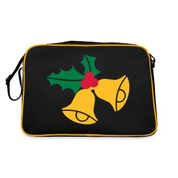 Bells Christmas - Retro Bag - black/gold - Back