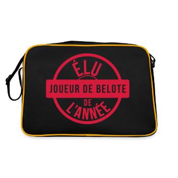 Jeu de cartes / Tarot / Belote / Rami / Poker - Sac Retro - noir/or - Dos