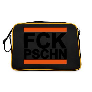 FCK_PSCH - Retro Tasche - Schwarz/Gold - Hinten