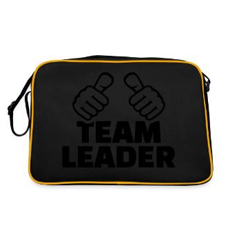Team leader - Retro Bag - black/gold - Back